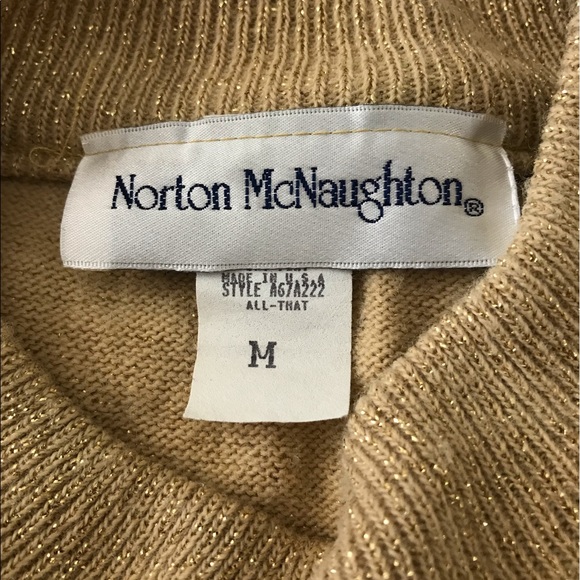 Vintage Golden Glitter Short Sleeve Sweatshirt - Picture 4 of 4